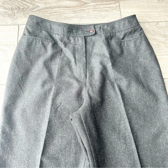 Vintage Bianca Nygard Grey Wool  Blend High Waist Ankle Length Mom Pants - Picture 3 of 12